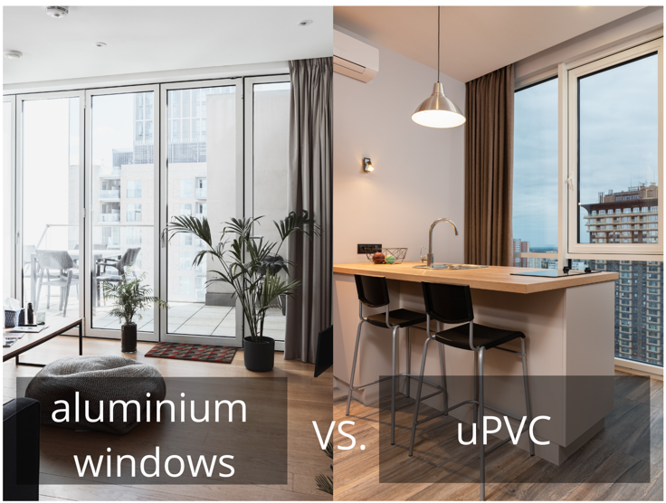 aluminium windows vs UPVC